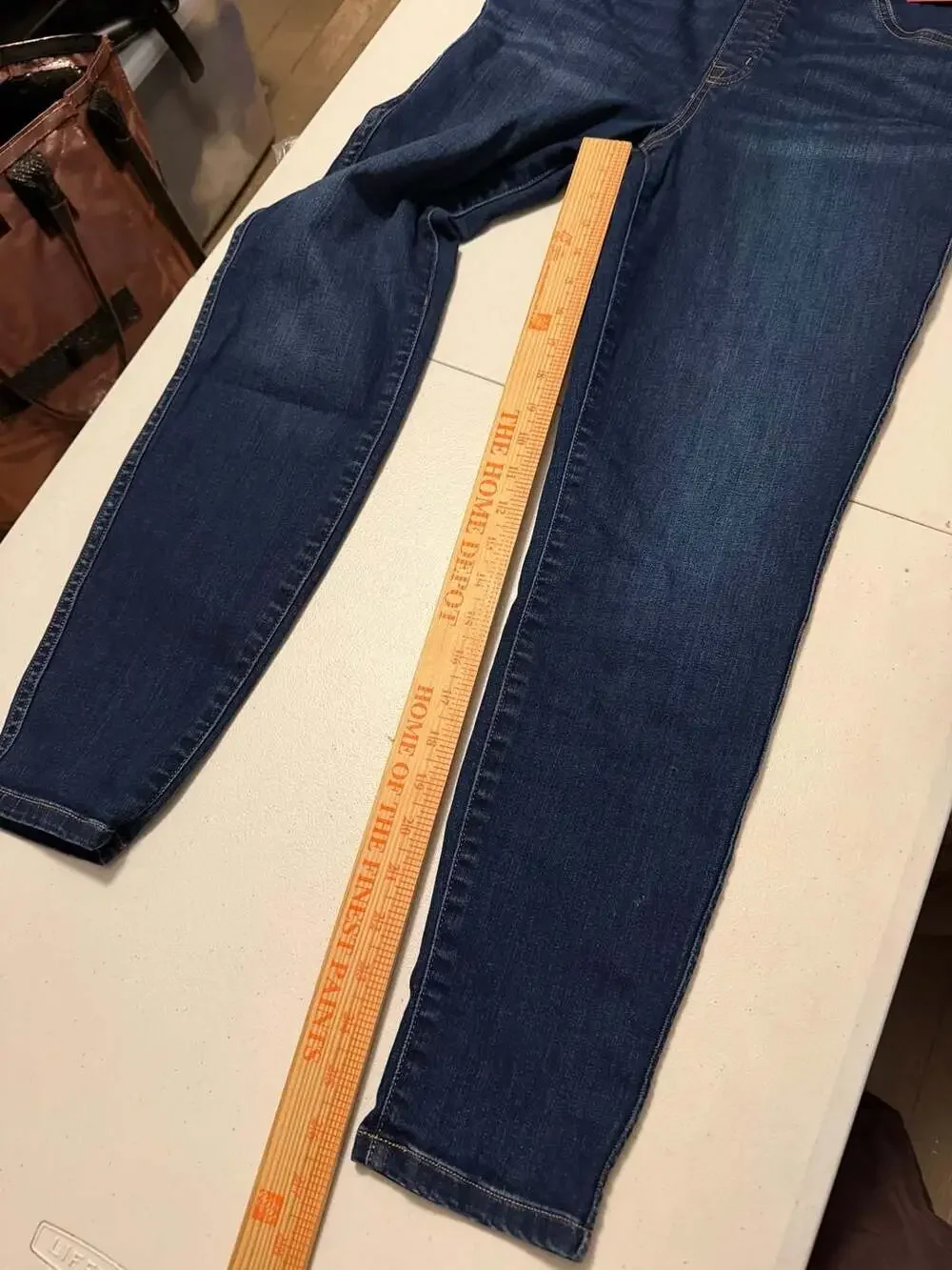 SPANX Women's Midnight Shade Ankle Skinny Jeans Large